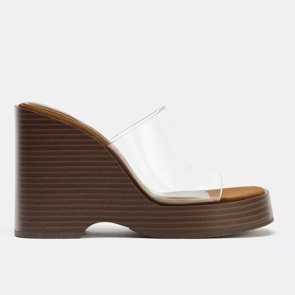 vinyl wedged shoes - Picture 2 of 3